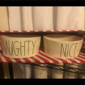 Rae Dunn large dog bowls